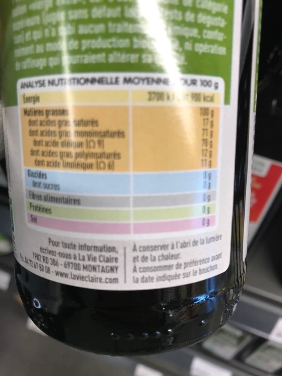 La Vie Claire Huile d'Olive vierge extra packshot