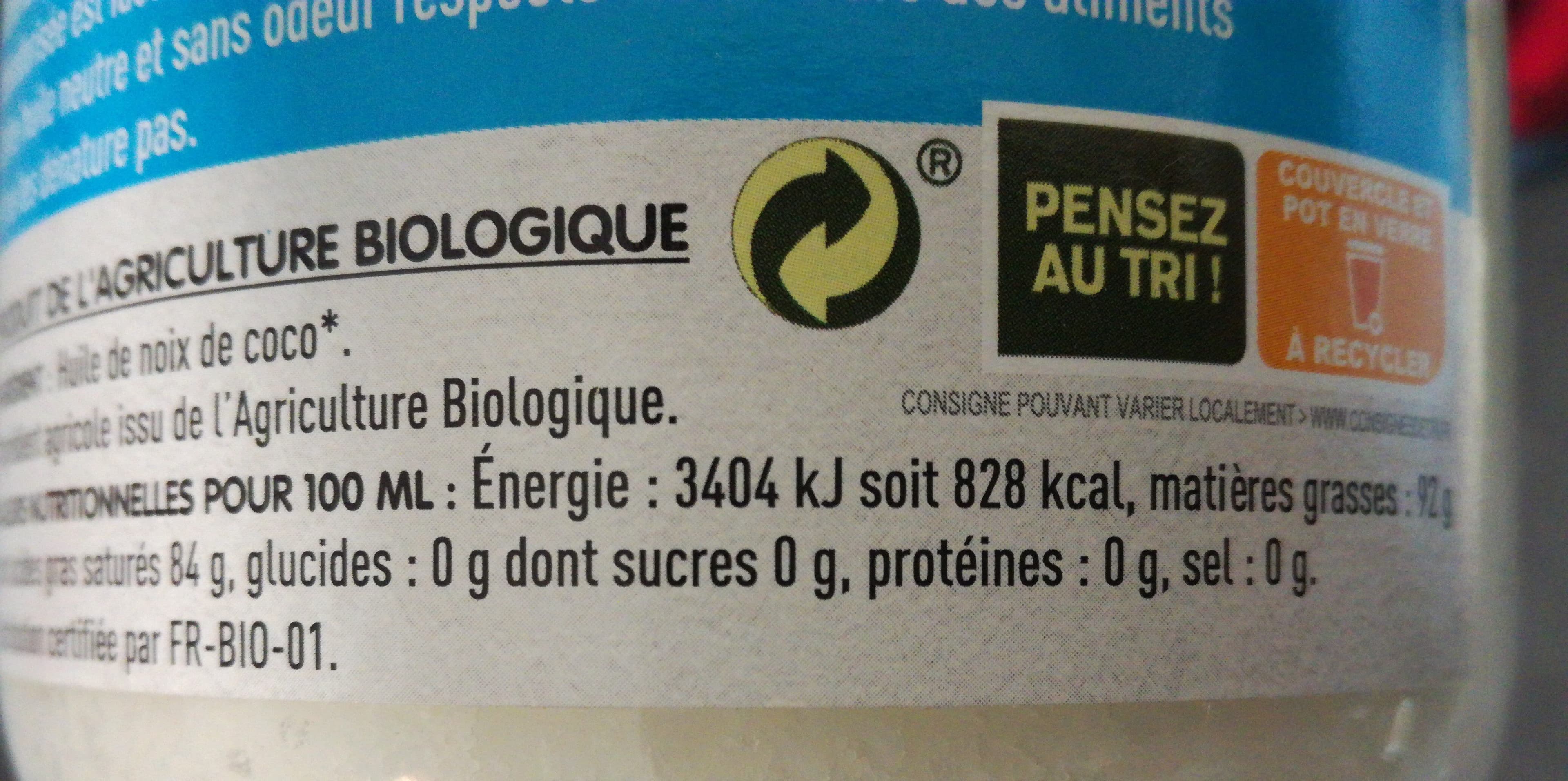 La Vie Claire Huile De Noix De Coco Désodorisée packshot