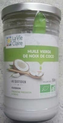 La Vie Claire Huile vierge de noix de coco packshot