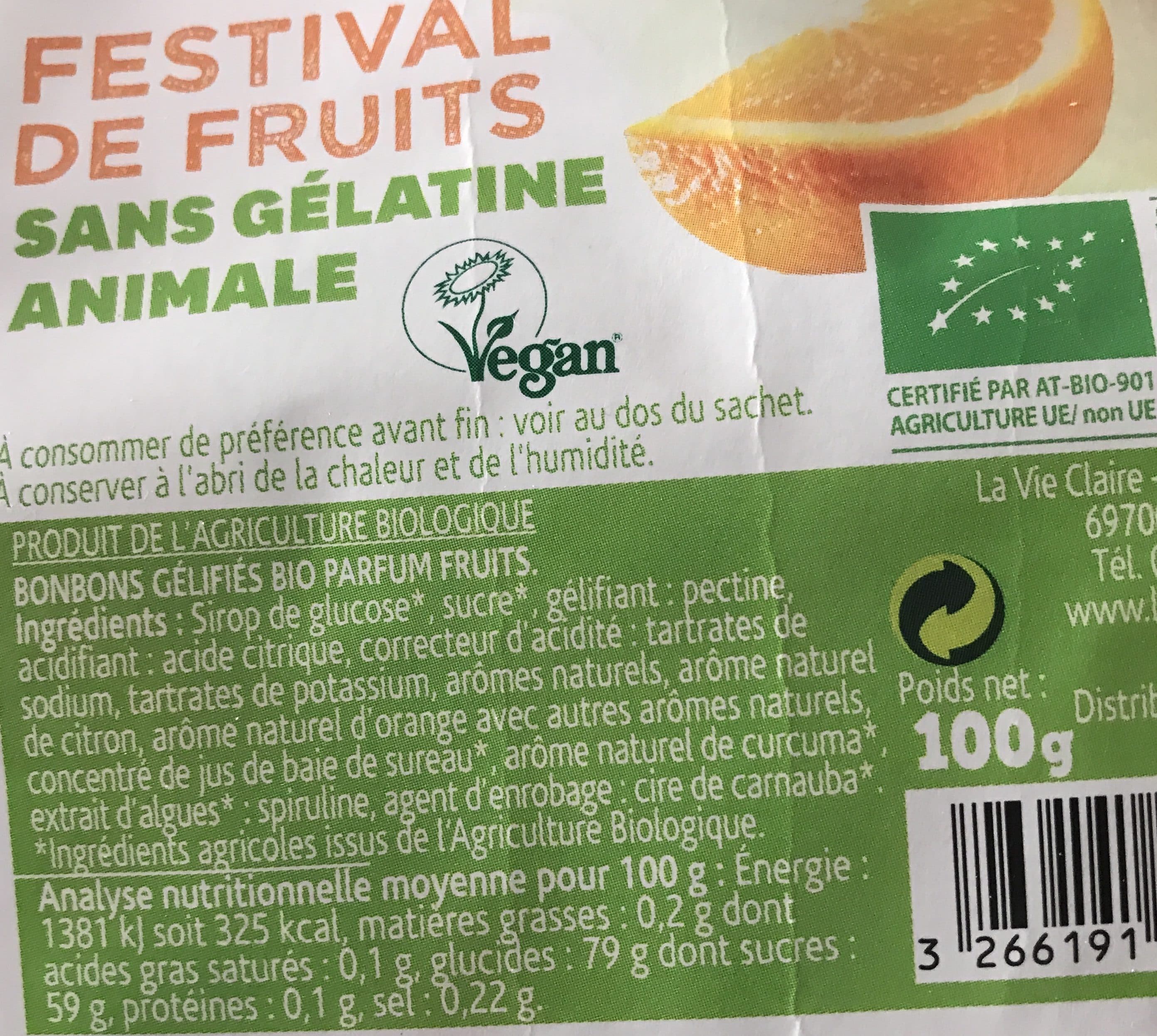 La Vie Claire Festival de fruits packshot