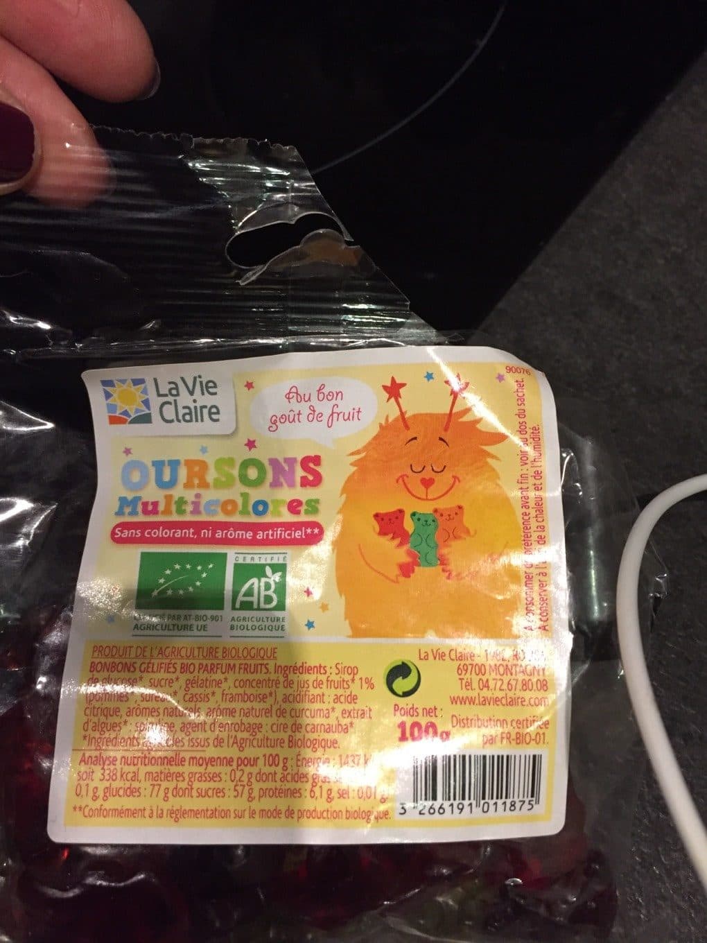 La Vie Claire Oursons multicolores packshot