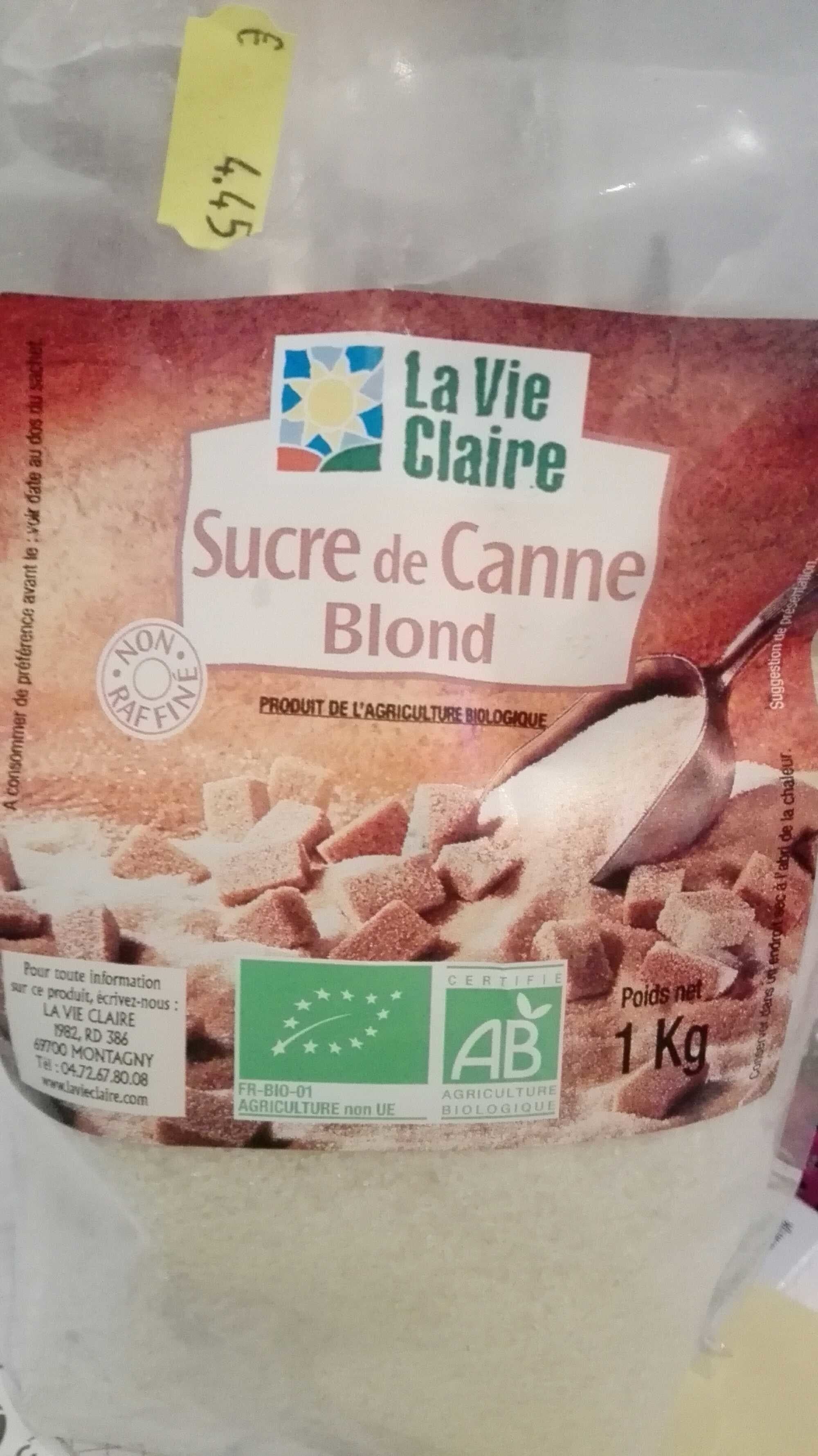 La Vie Claire Sucre de Canne Blond packshot
