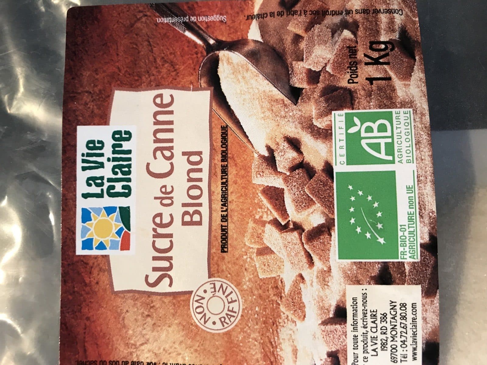 La Vie Claire Sucre de Canne Blond packshot