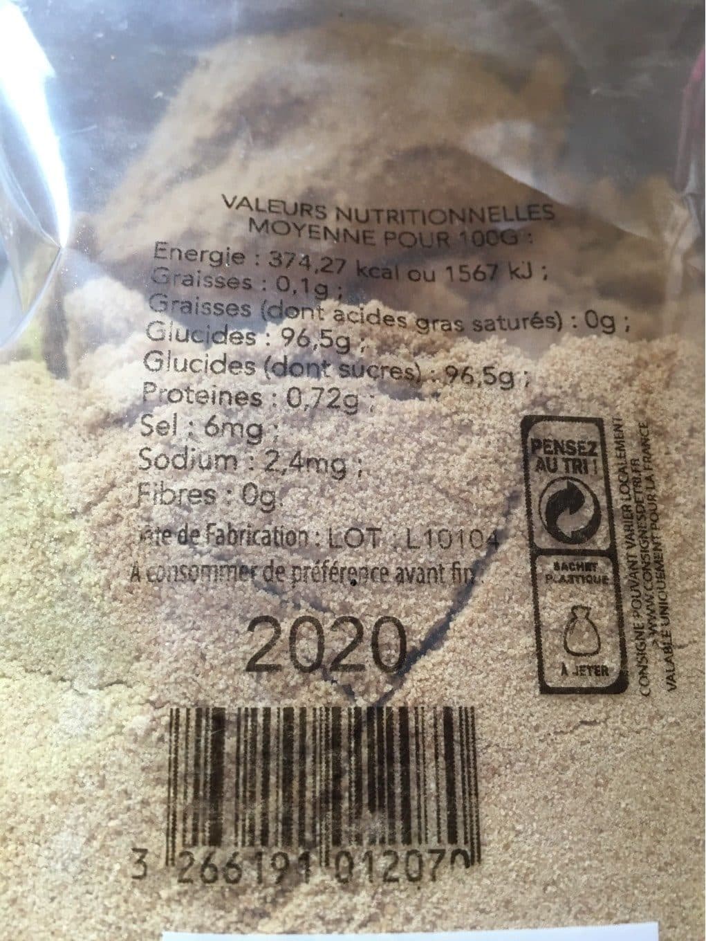 La Vie Claire Sucre de canne Complet packshot