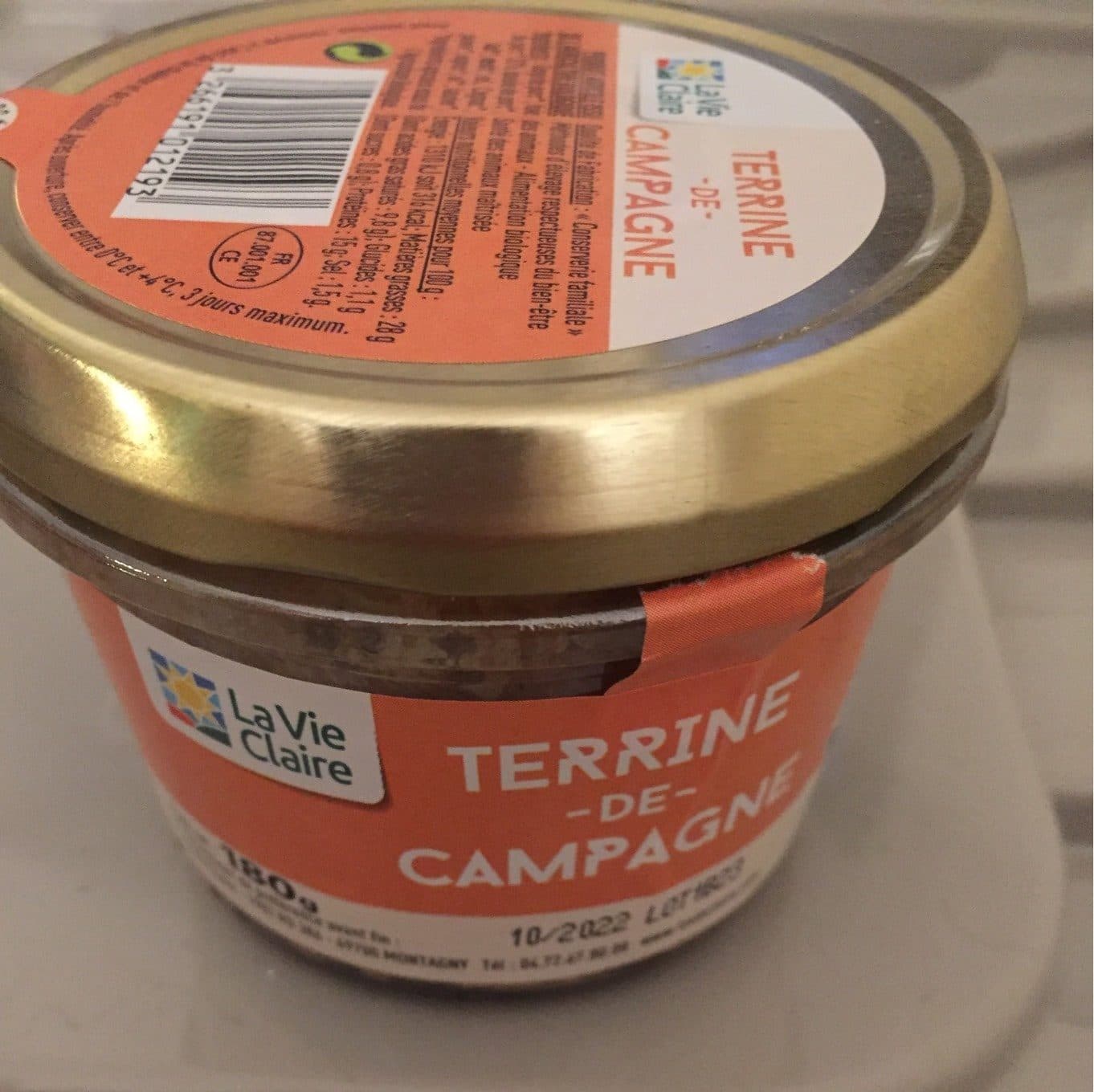 La Vie Claire Terrine de campagne packshot