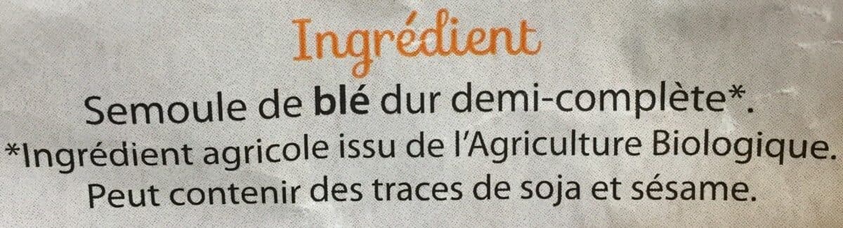 La Vie Claire Pennes demi-complètes packshot