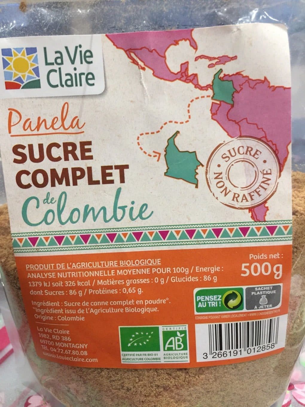 La Vie Claire Panela Sucre complet packshot