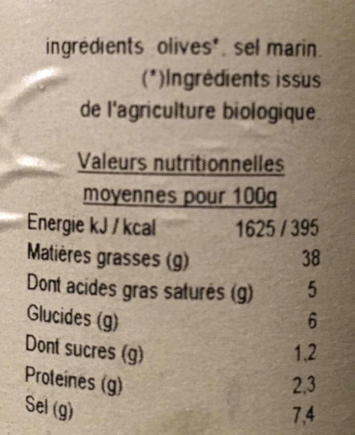 La Vie Claire Olives Noires Naturelles packshot