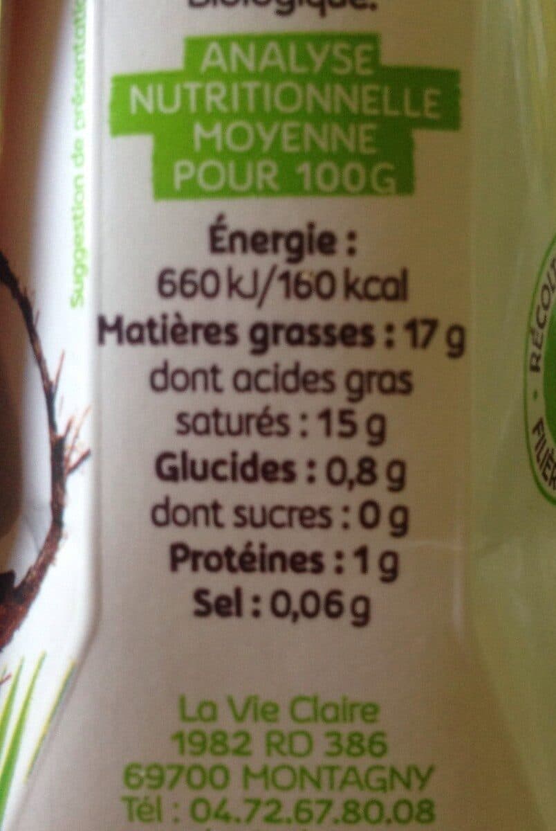 La Vie Claire Lait de coco cuisine packshot