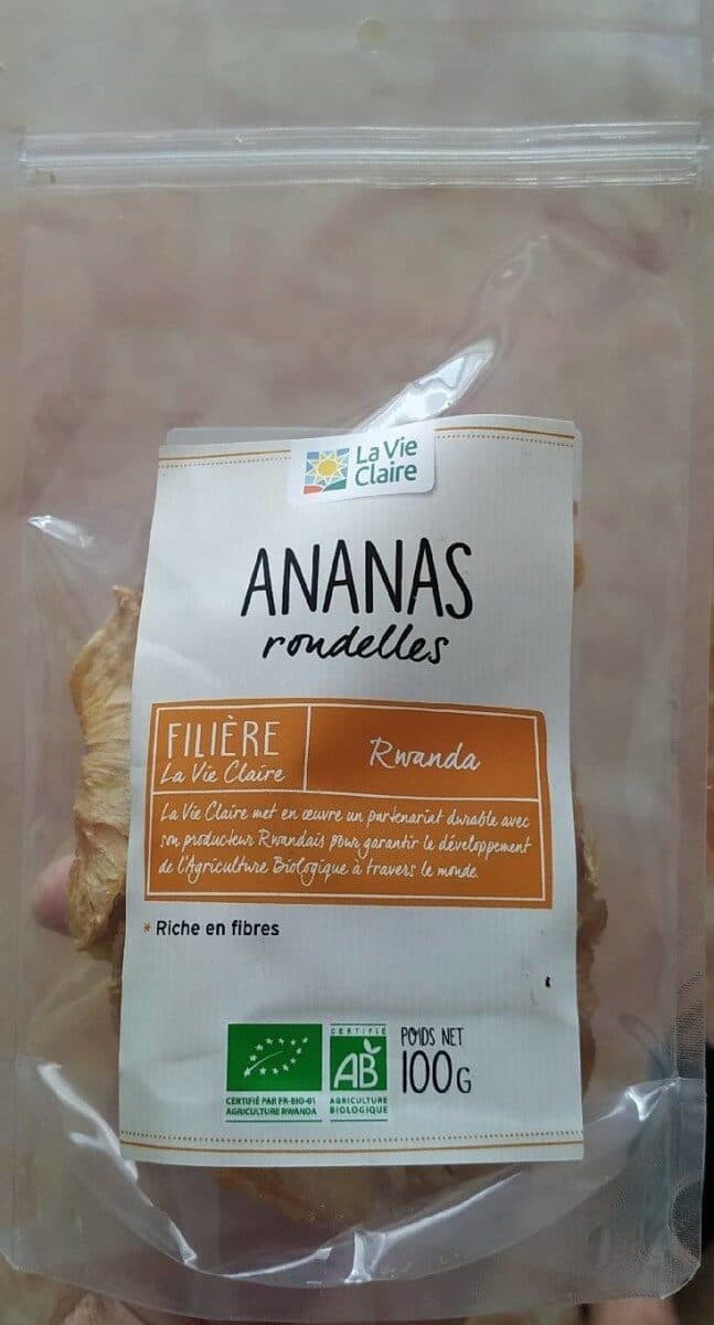 La Vie Claire Ananas rondelles packshot