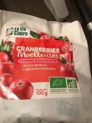 La Vie Claire Cranberries moelleuses packshot