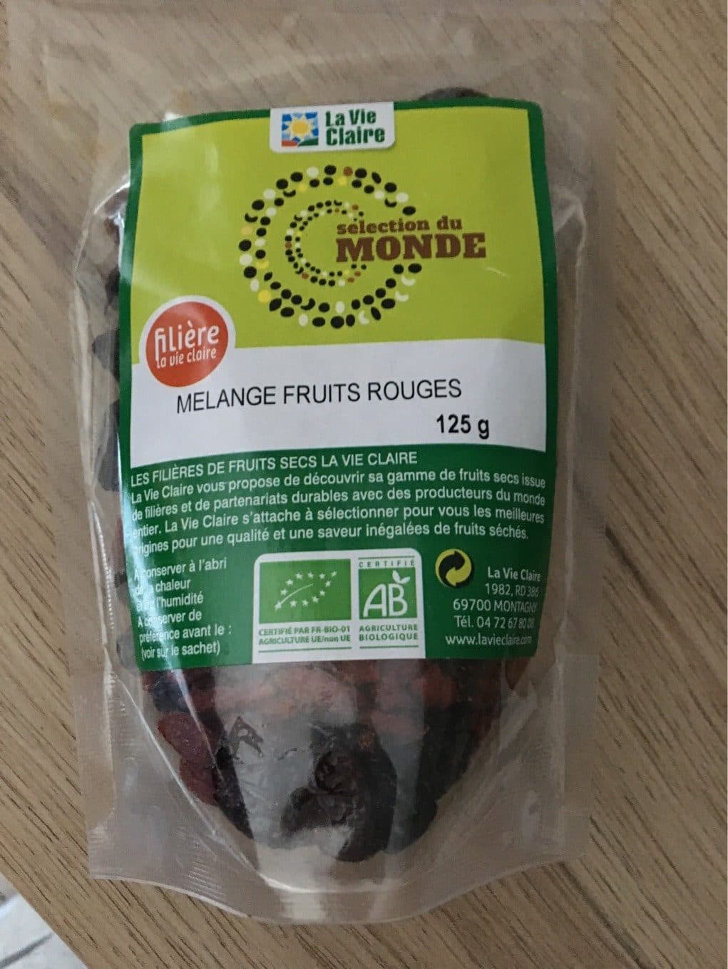 La Vie Claire Mélange fruits rouge packshot