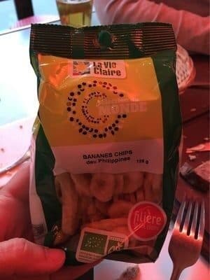 La Vie Claire Bananes chips bio Philippines packshot