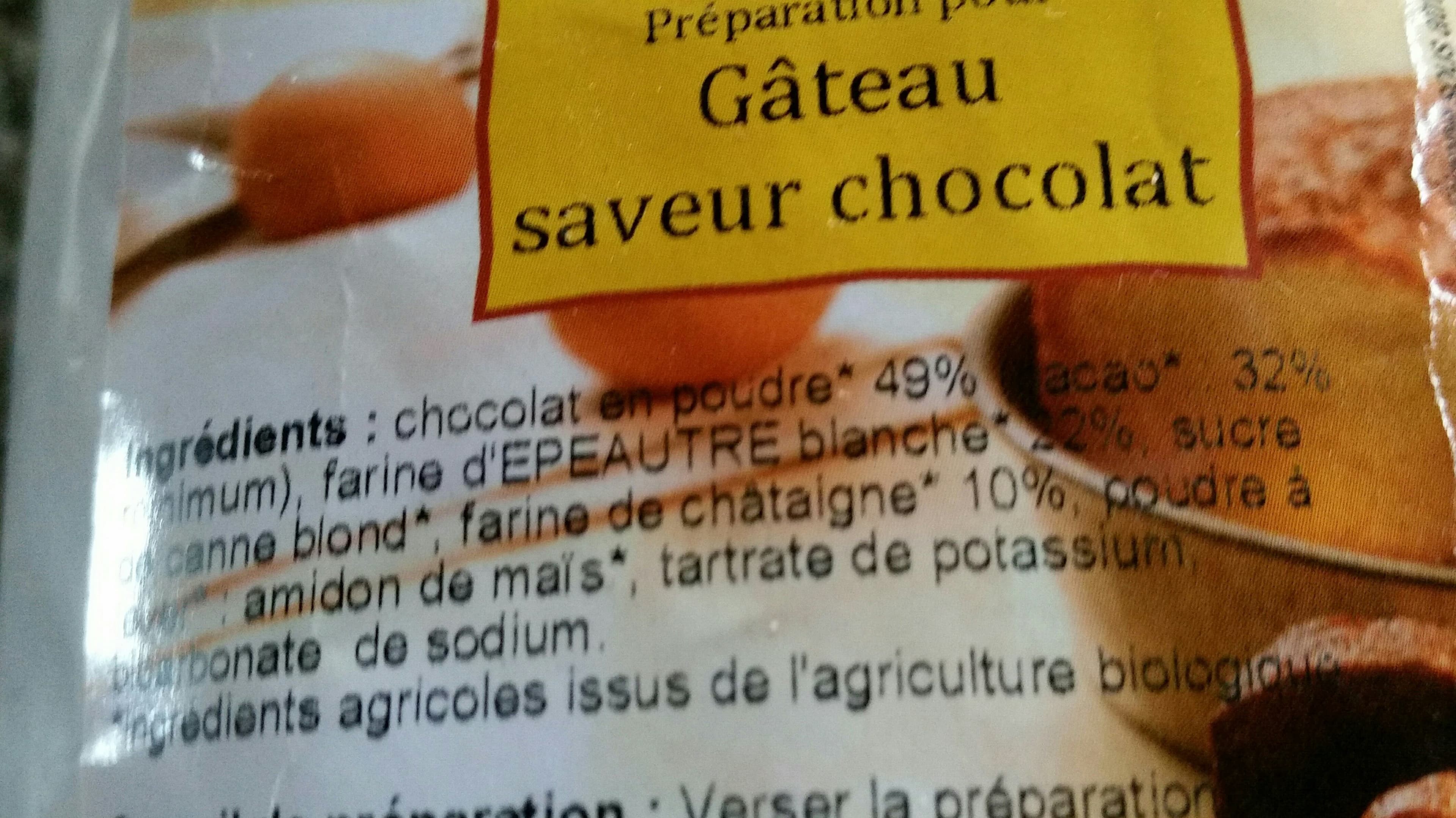 La Vie Claire Gateau saveur chocolat packshot