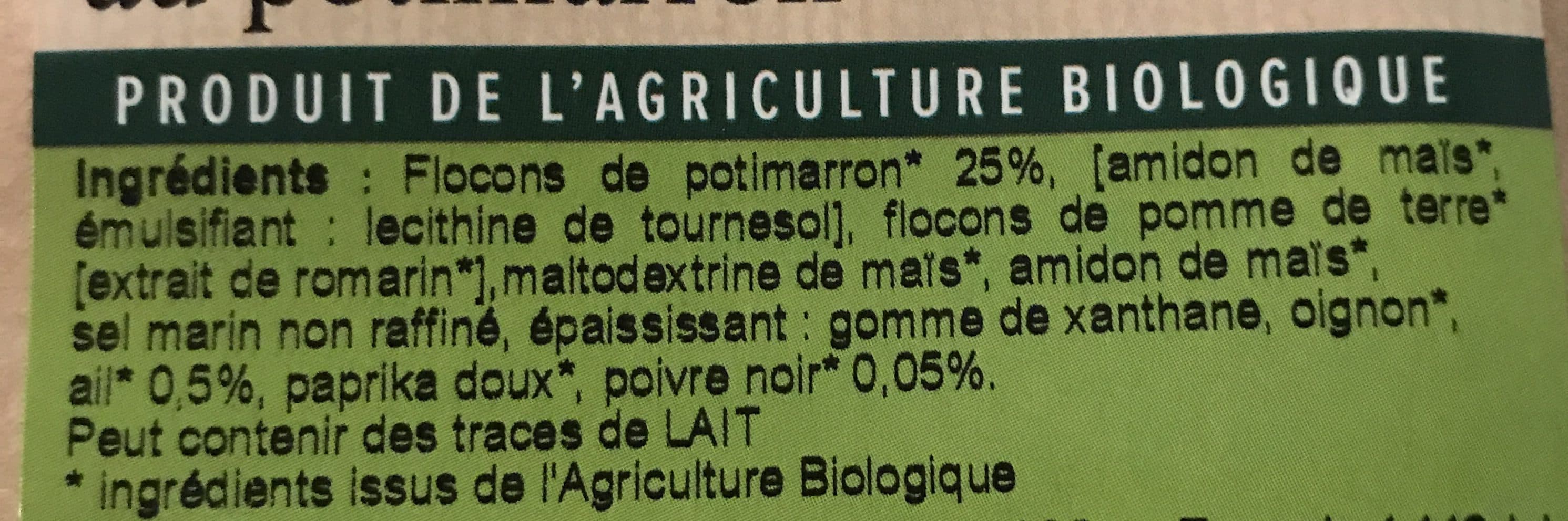 La Vie Claire Potage au potimarron packshot