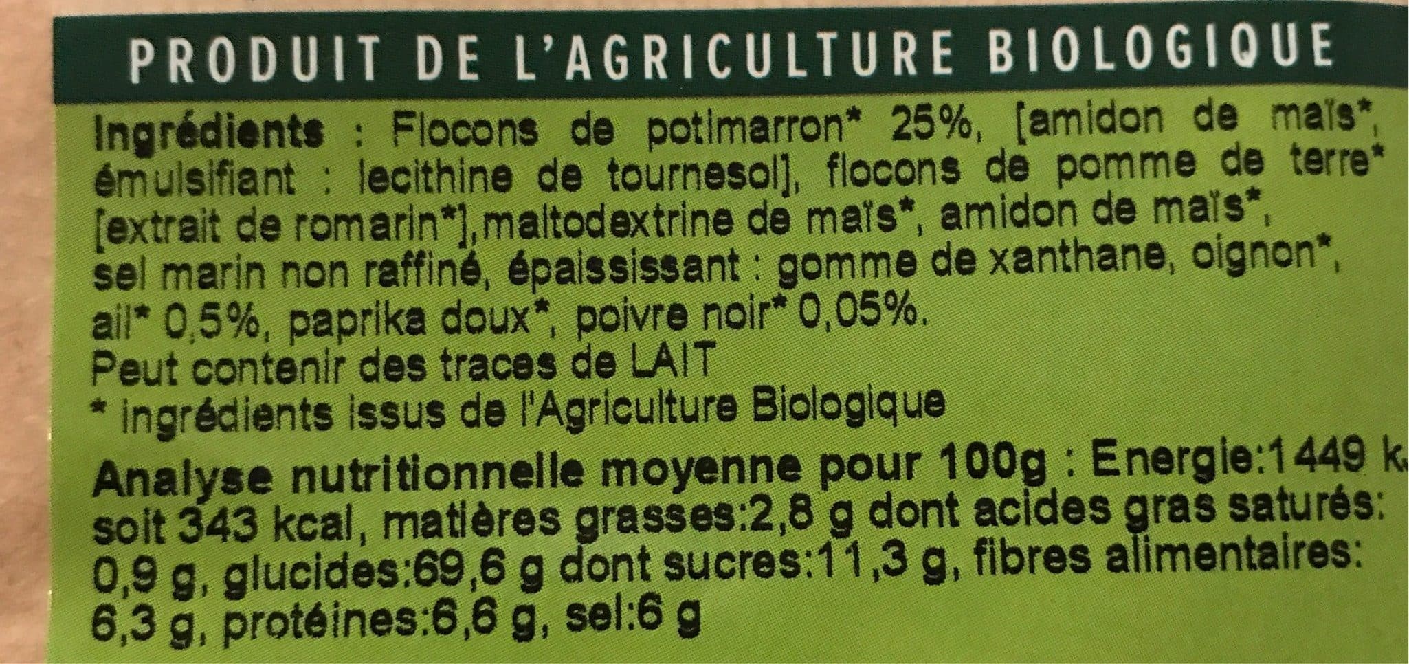 La Vie Claire Potage au potimarron packshot