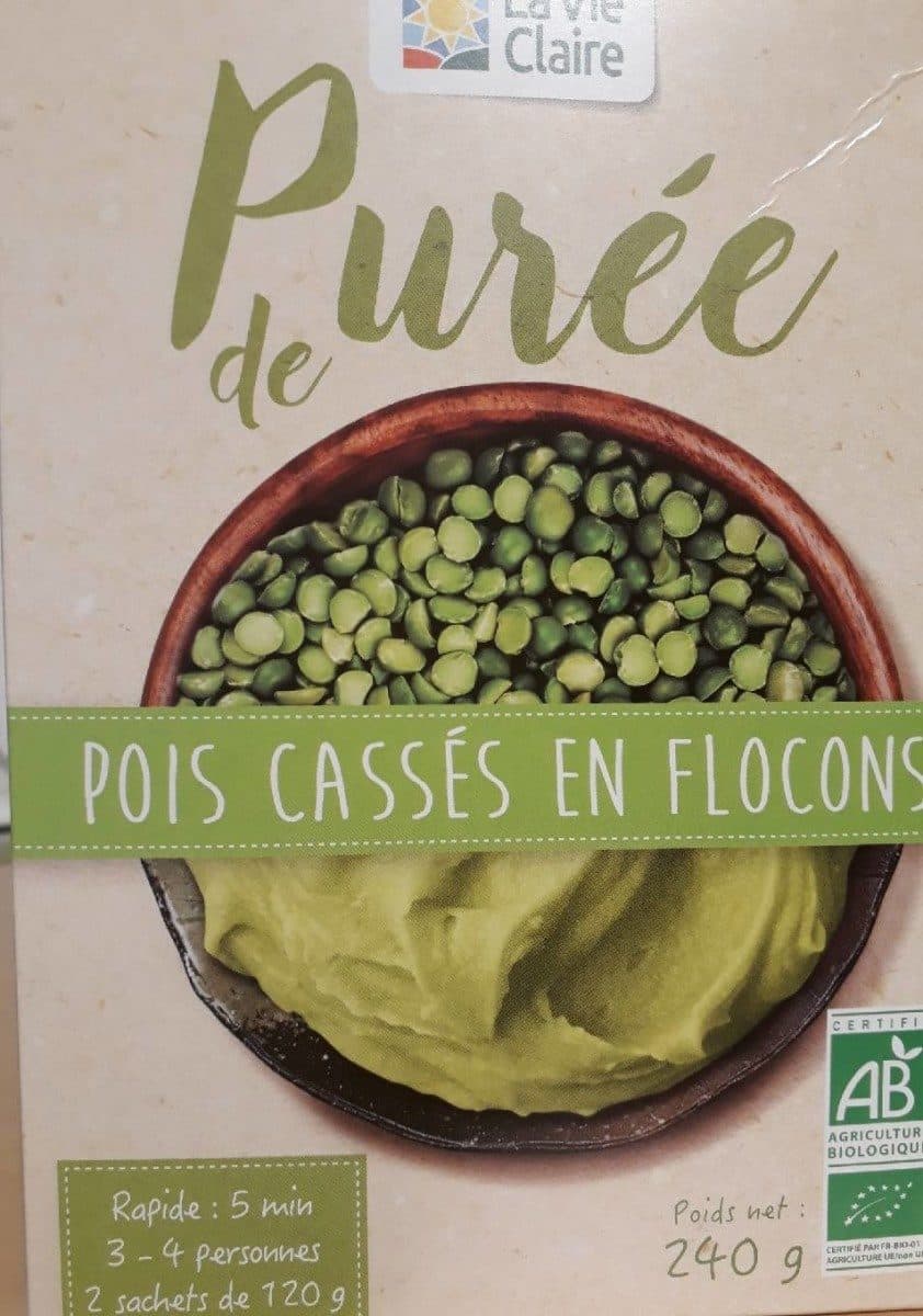 La Vie Claire Purée de pois cassés en flocons packshot