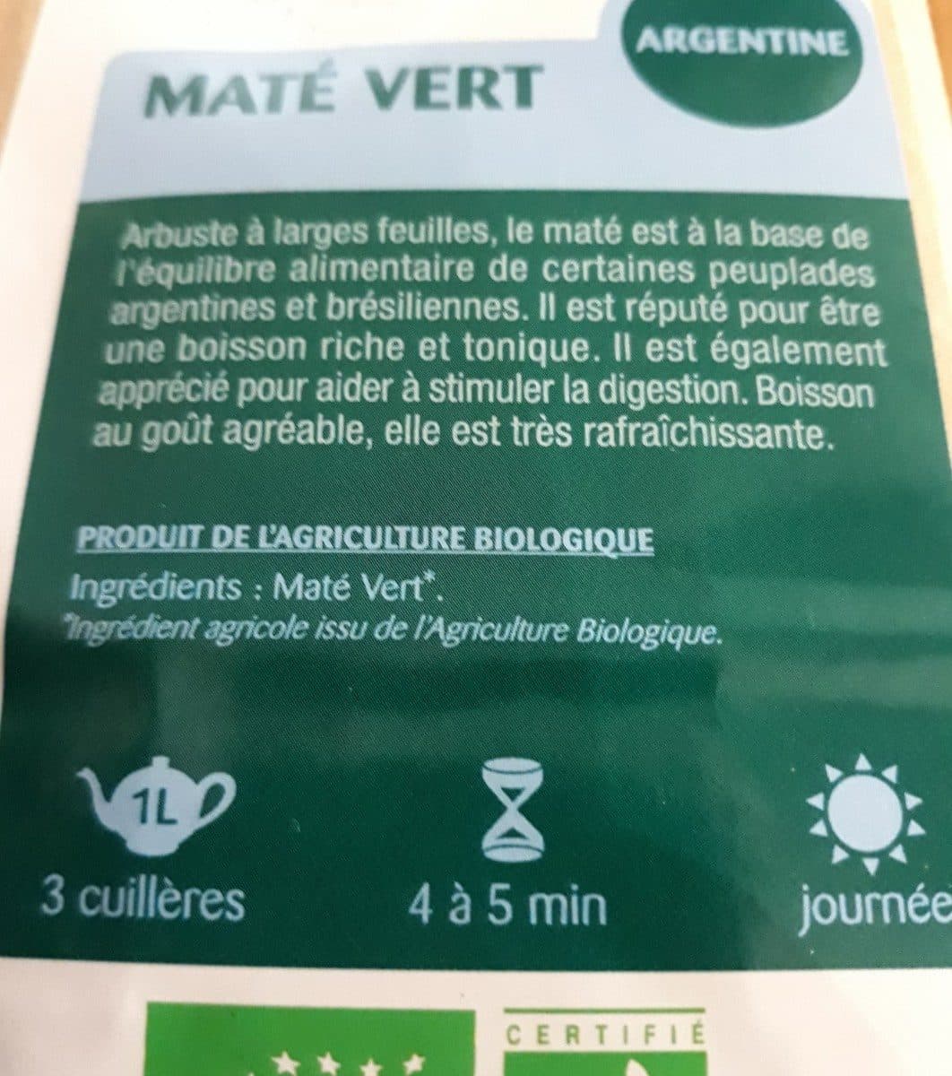 La Vie Claire Maté vert packshot