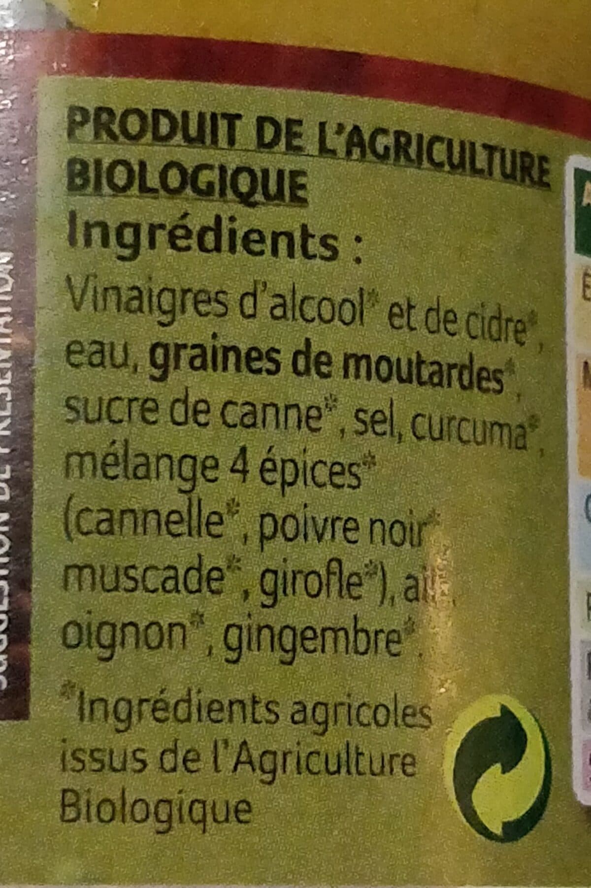 La Vie Claire Moutarde Douce Aux Aromates packshot