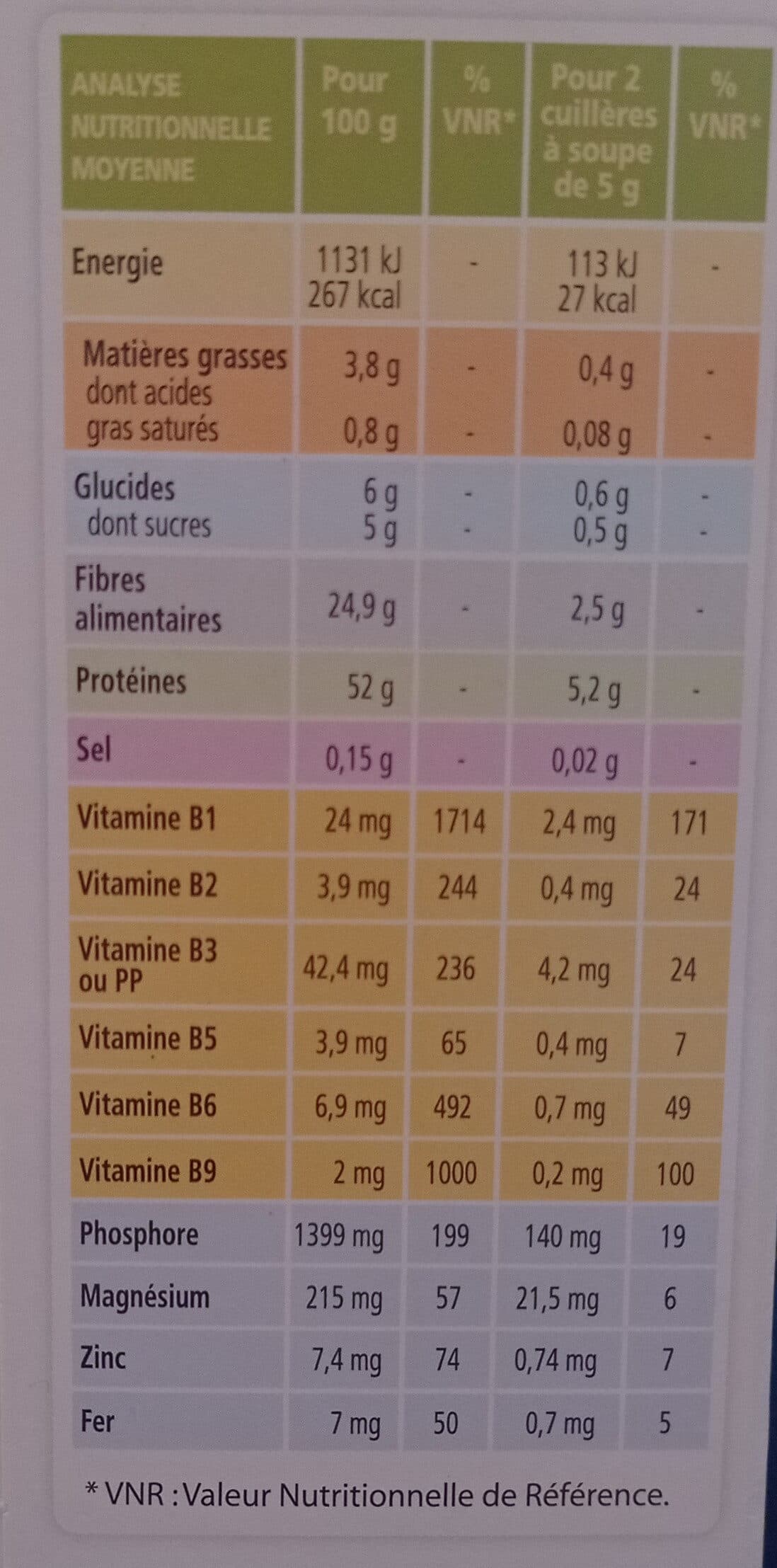 La vie claire Levure de bière en paillettes packshot