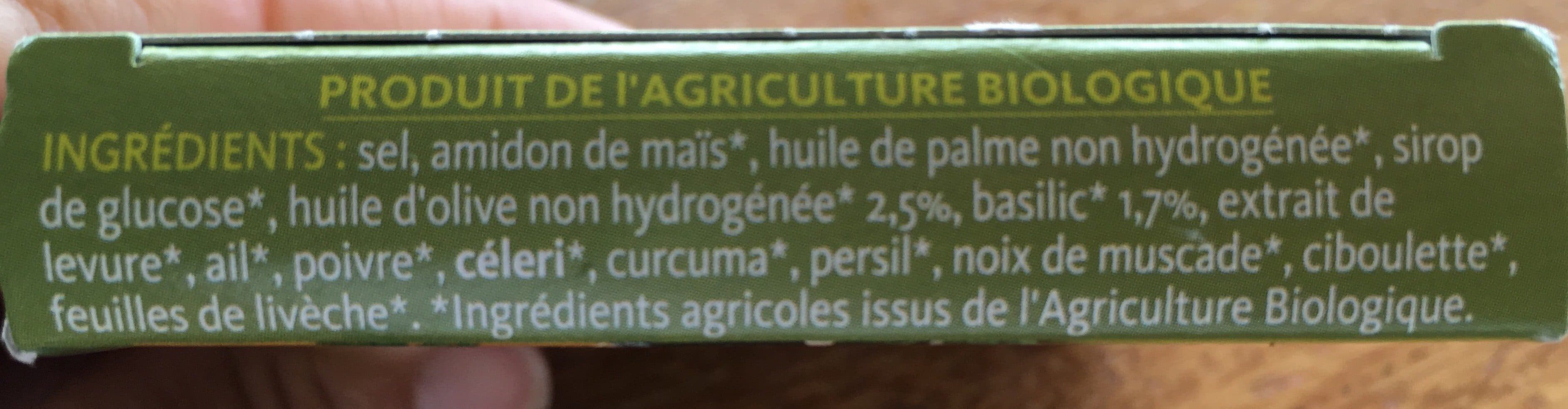 La Vie Claire Bouillon Cube Huile d'olive Basilic packshot