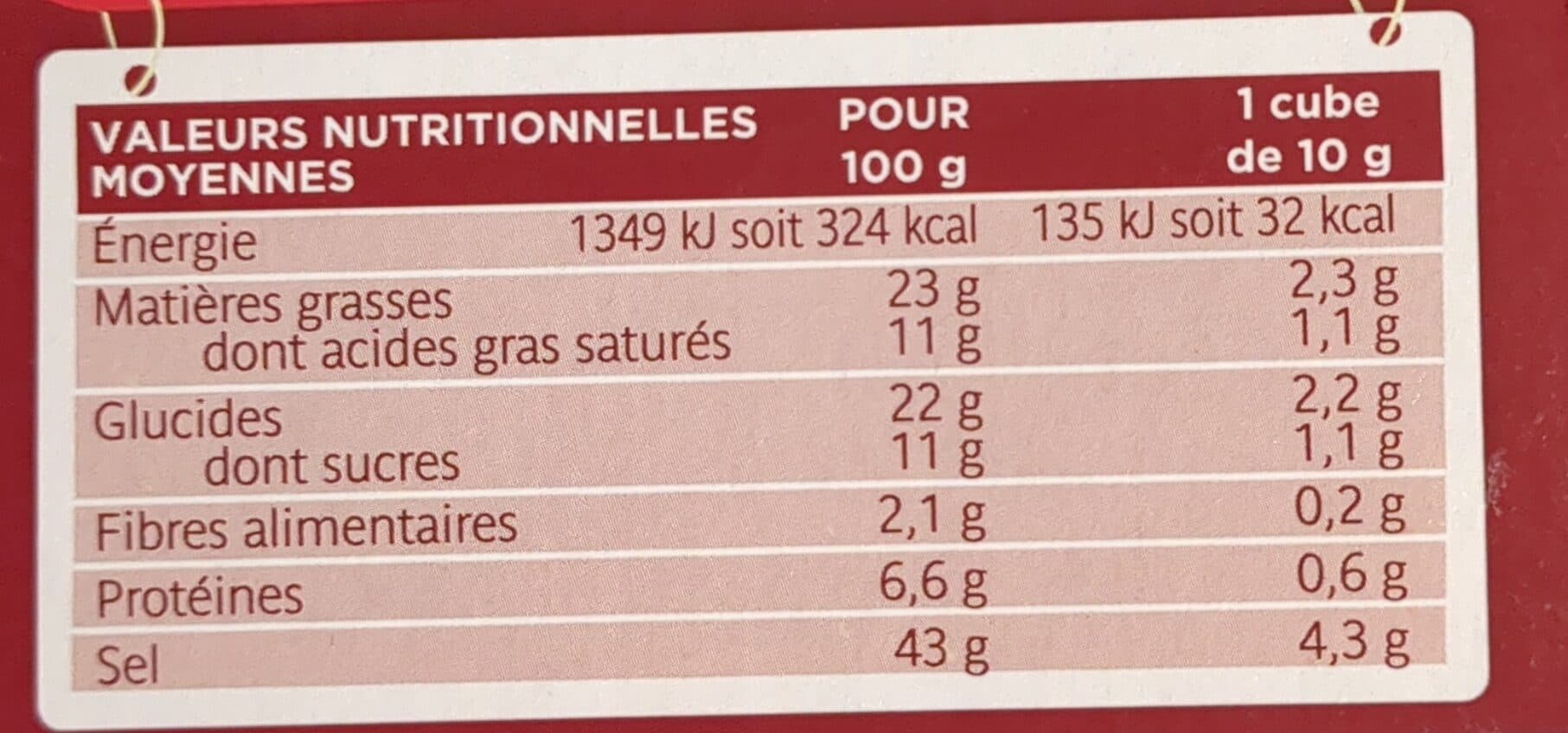 La Vie Claire Bouillon Cube Boeuf packshot