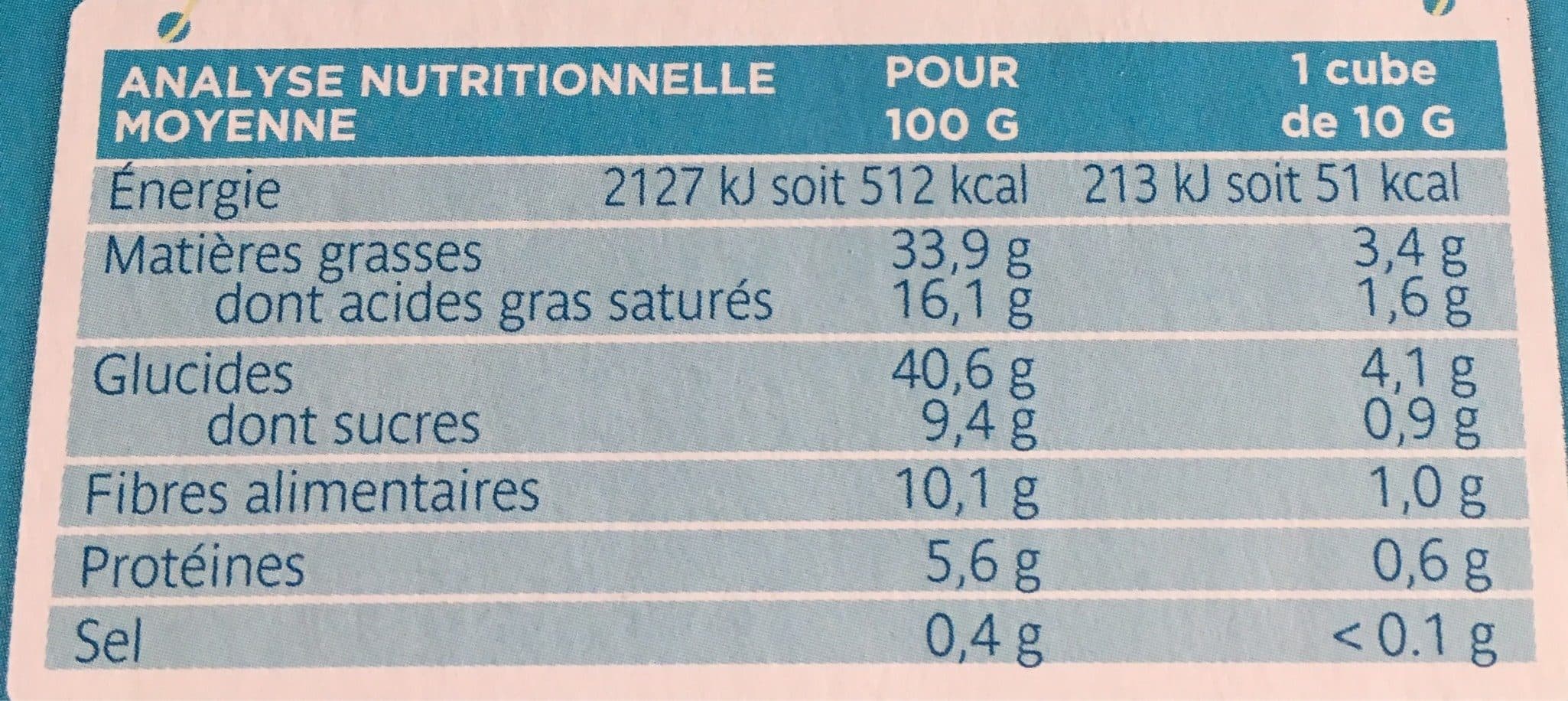 La Vie Claire Bouillon cube légumes sans sel ajouté packshot
