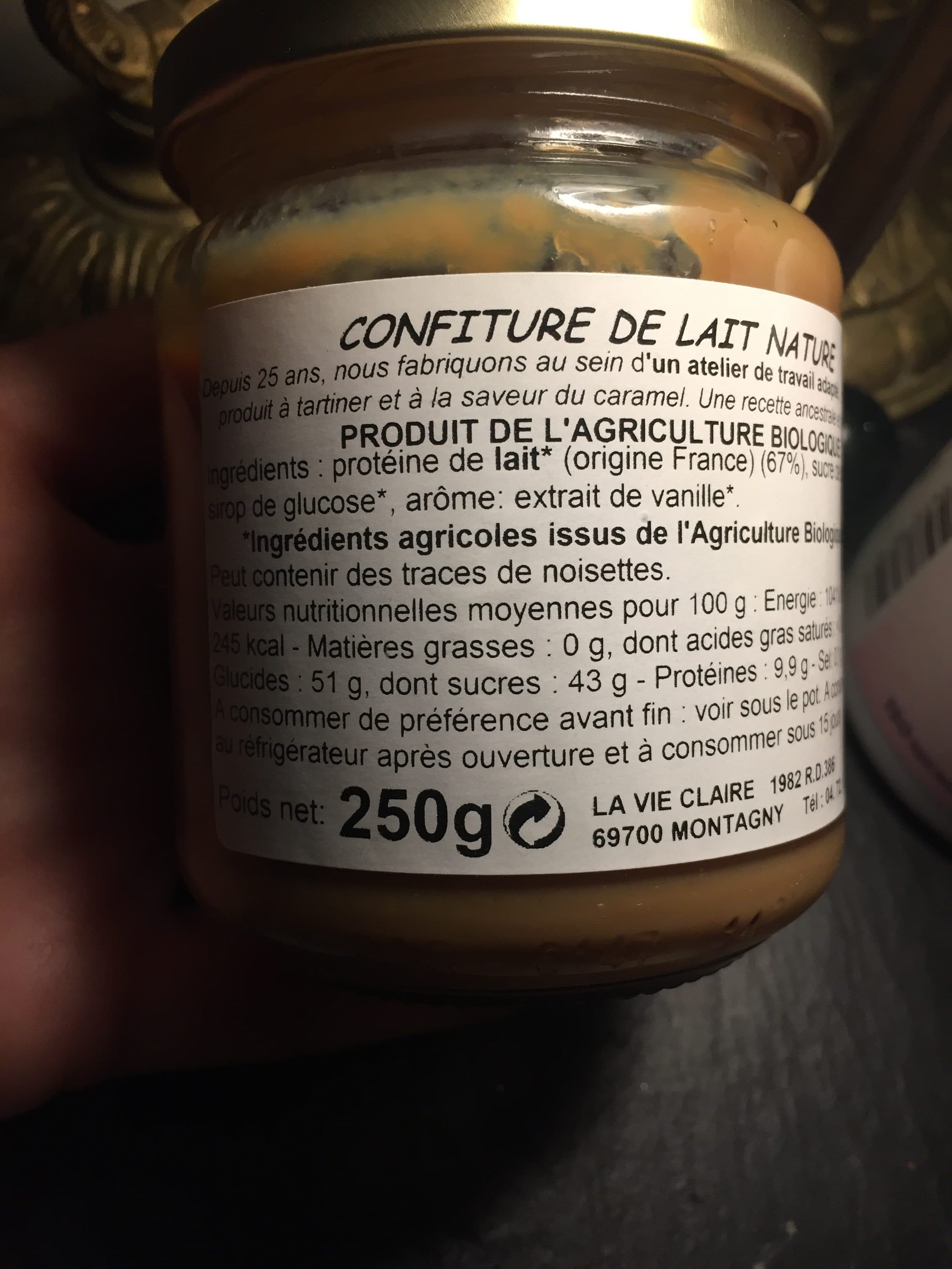 La Vie Claire Confiture de lait packshot