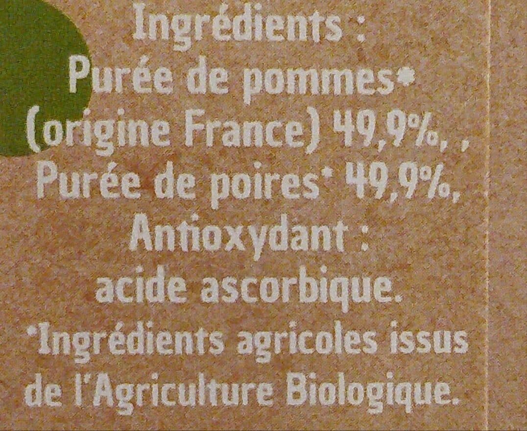 La Vie Claire Les Purées Pommes Poires packshot
