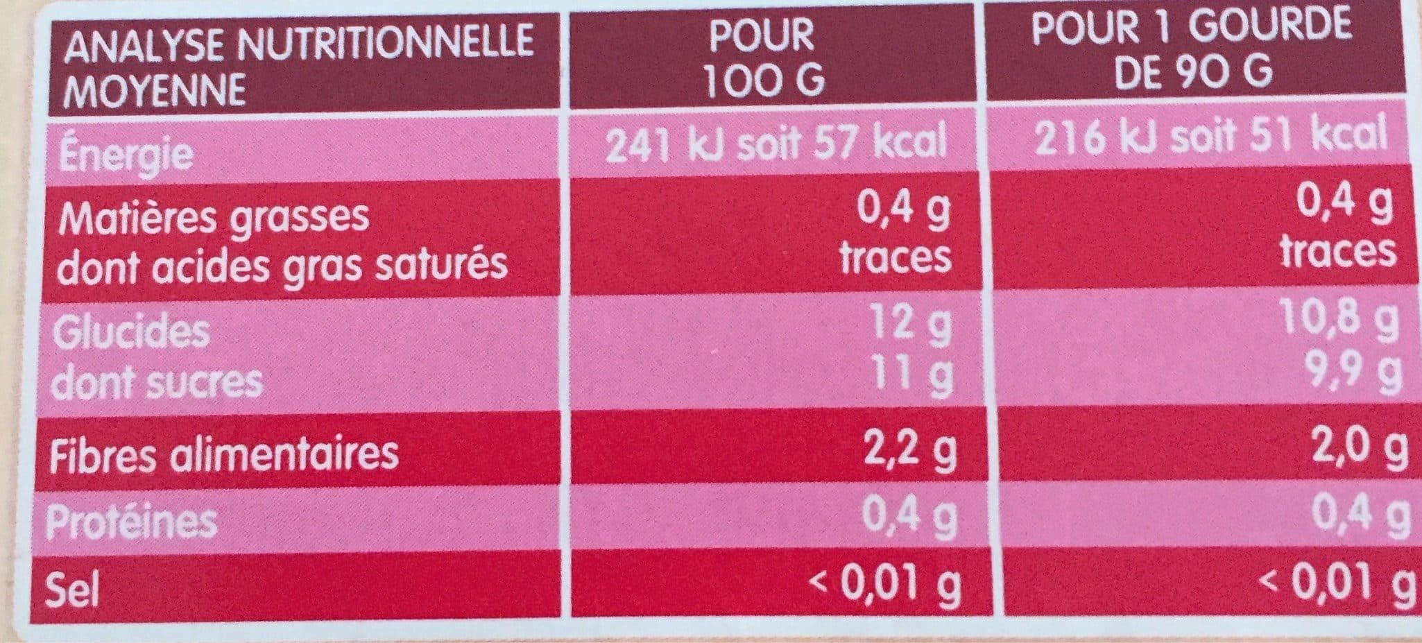 La Vie Claire Purée de pommes fraises framboise packshot