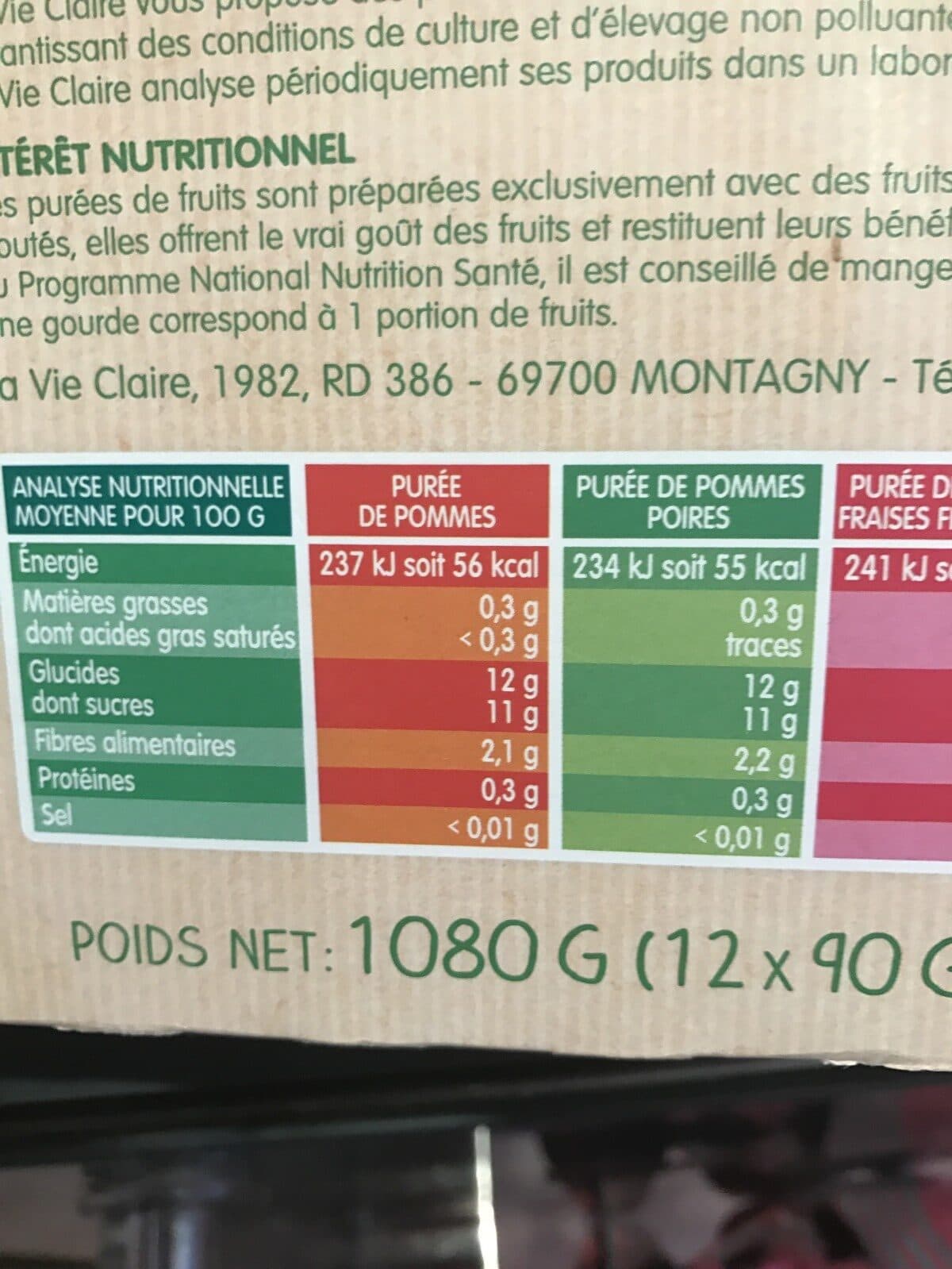 La Vie Claire Purée De Fruits Panachées packshot