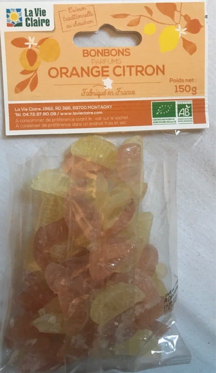 La Vie Claire Bonbons parfums orange citron packshot
