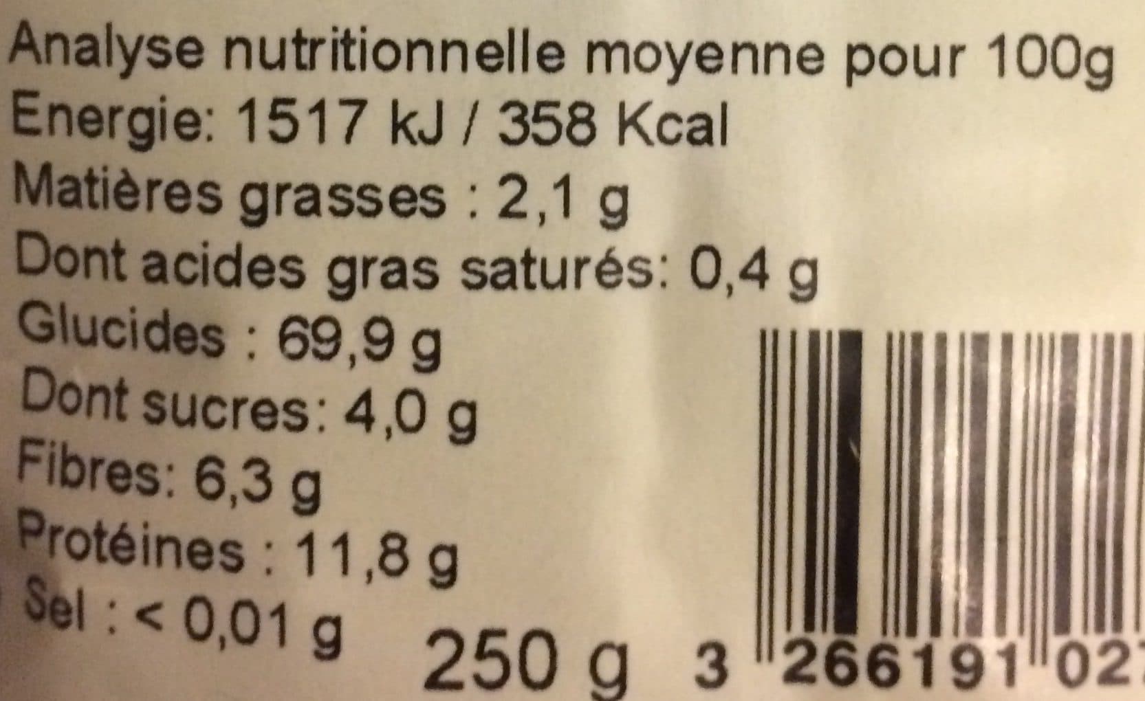 La Vie Claire Vermicelles au Potimarron packshot