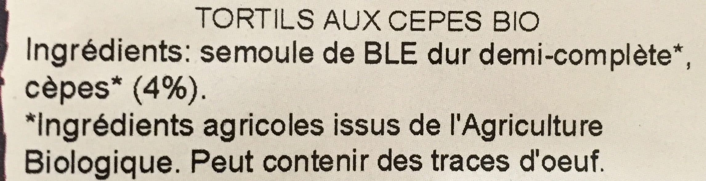 La vie claire Tortils aux cèpes packshot