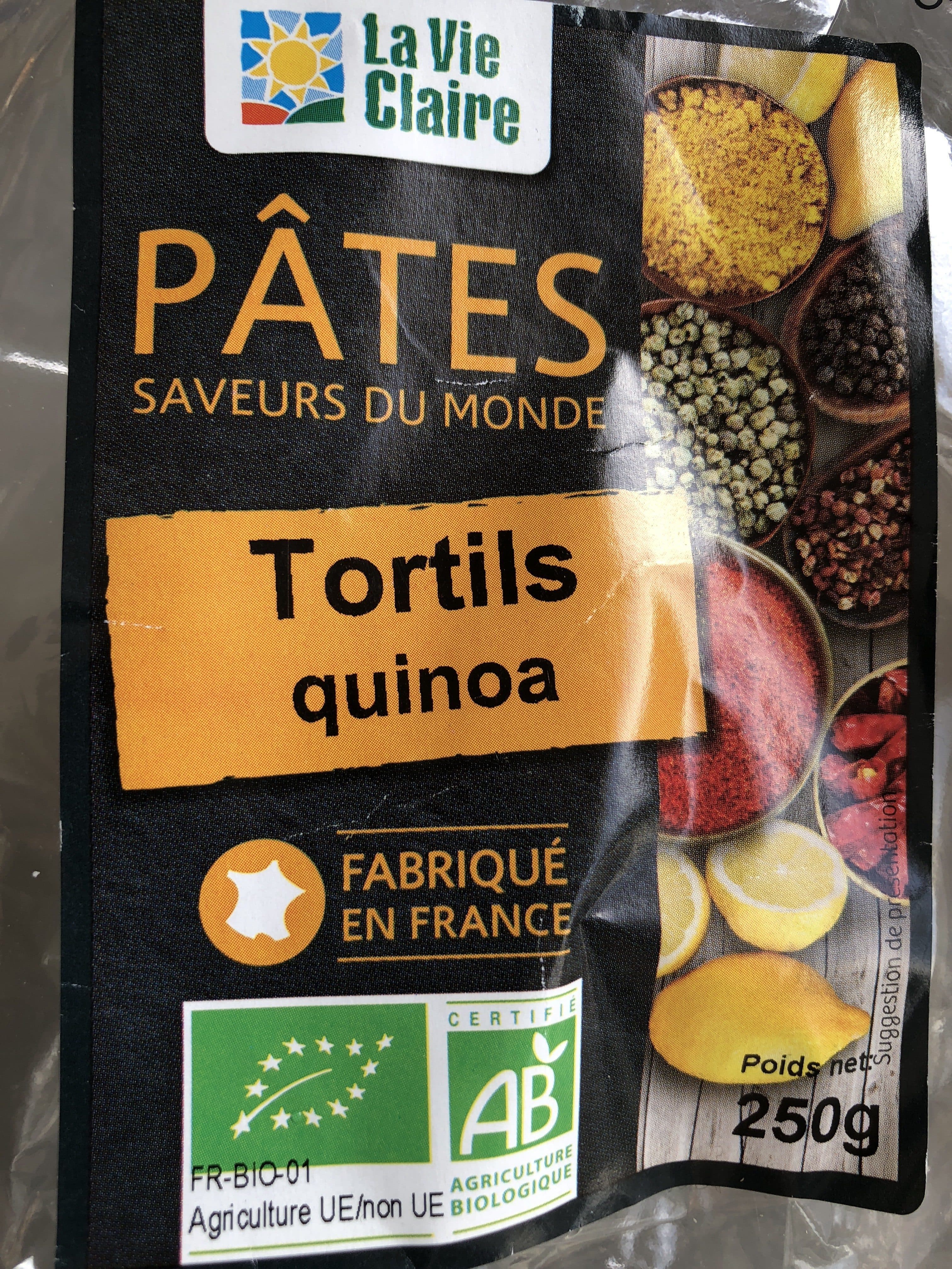 La Vie Claire Tortils quinoa packshot