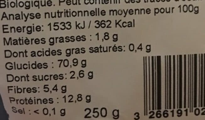 La Vie Claire Tagliatelles à la spiruline bio packshot