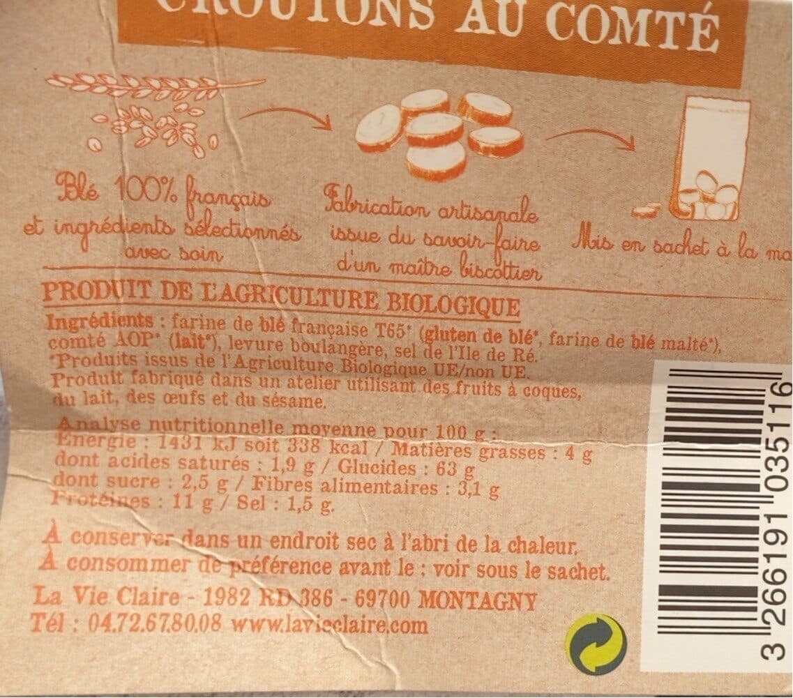 La Vie Claire Croutons au comté packshot