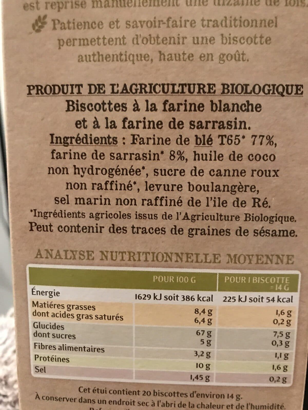 La Vie Claire Biscottes à la Farine de Sarrasin packshot