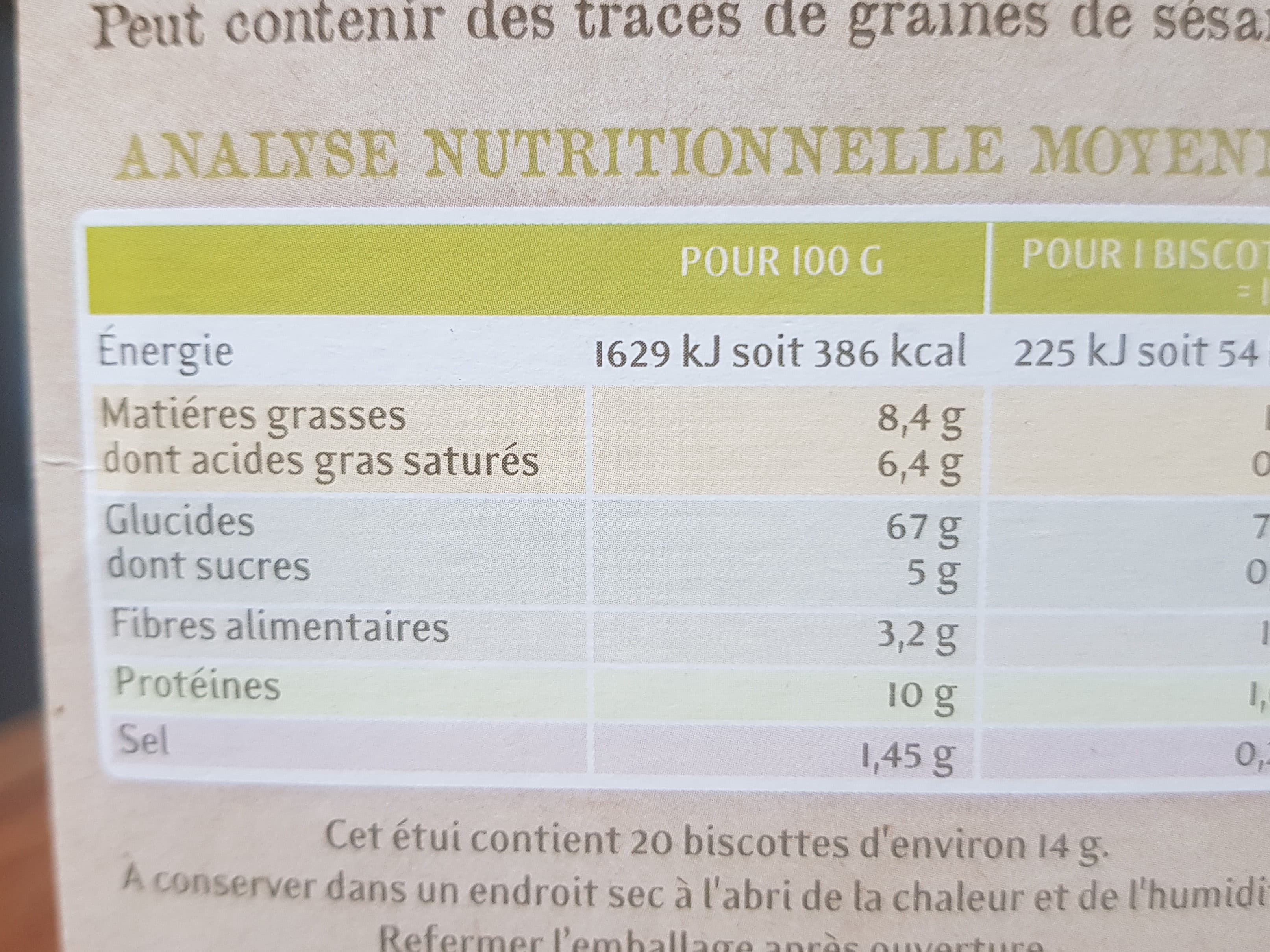 La Vie Claire Biscottes à la Farine de Sarrasin packshot