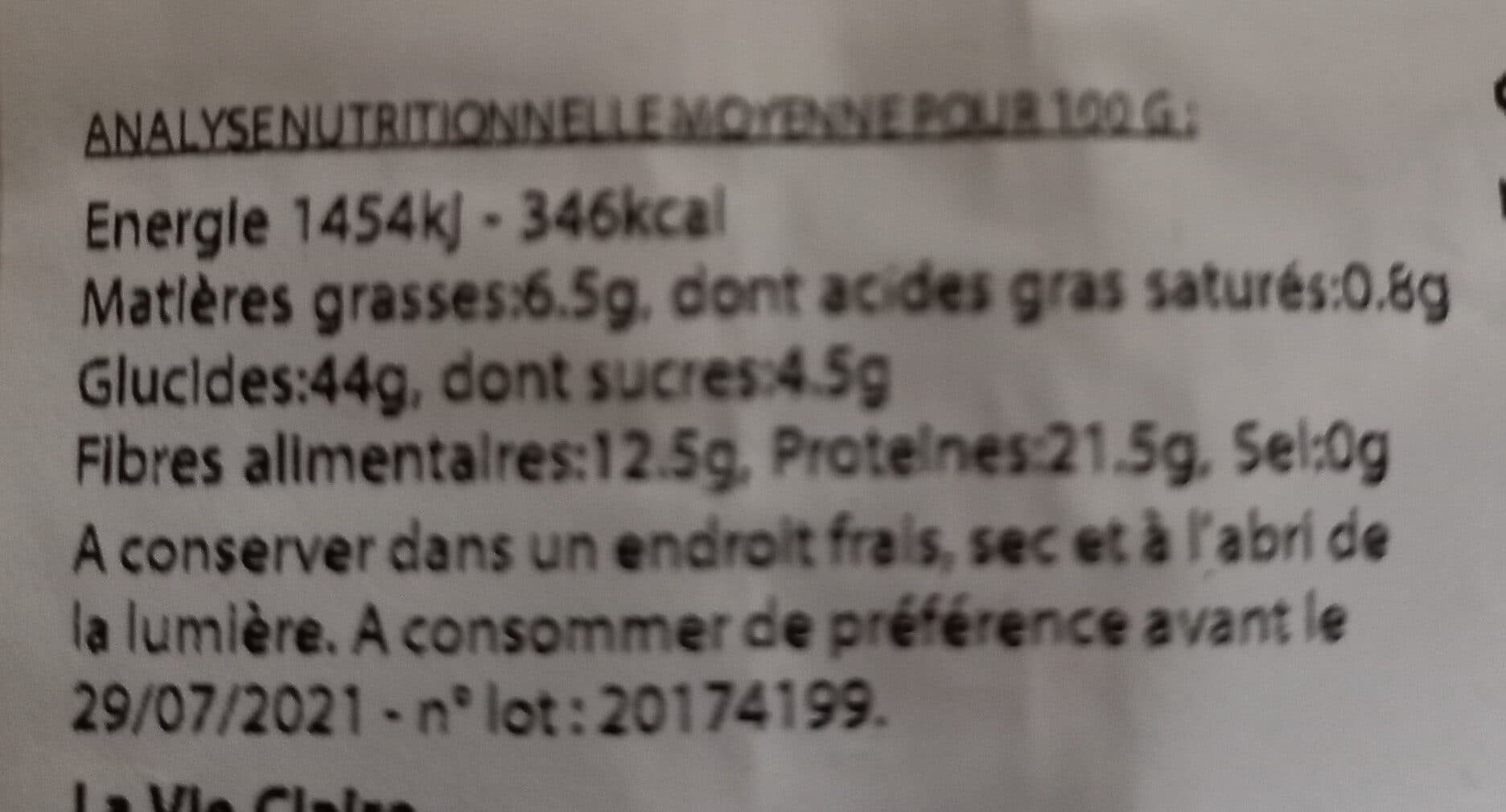 La Vie Claire Farine pois chiches packshot