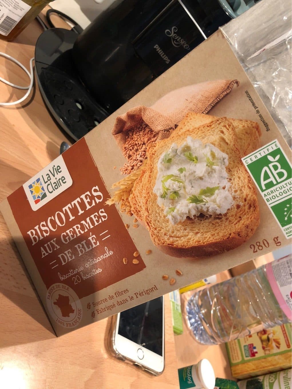 La Vie Claire Biscottes aux germes de bles packshot