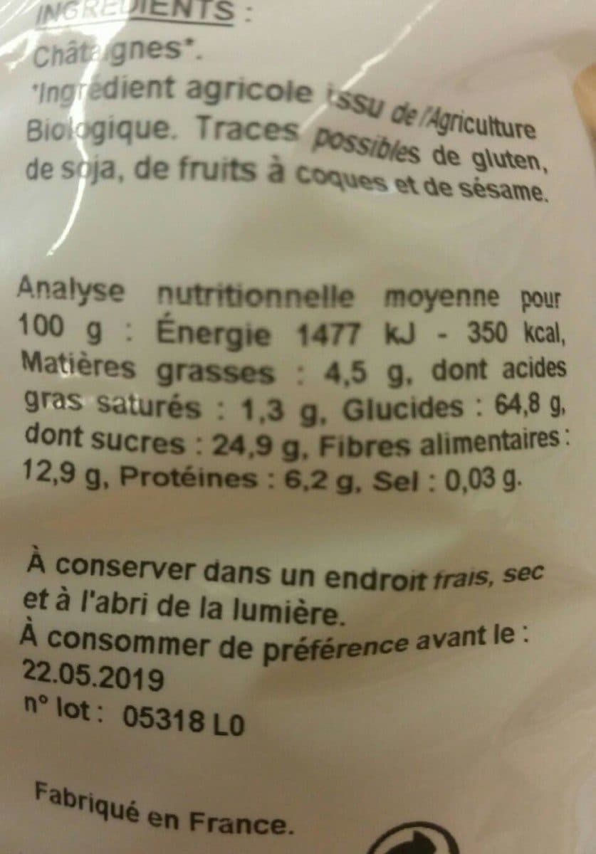 La Vie Claire Flocon châtaignes packshot