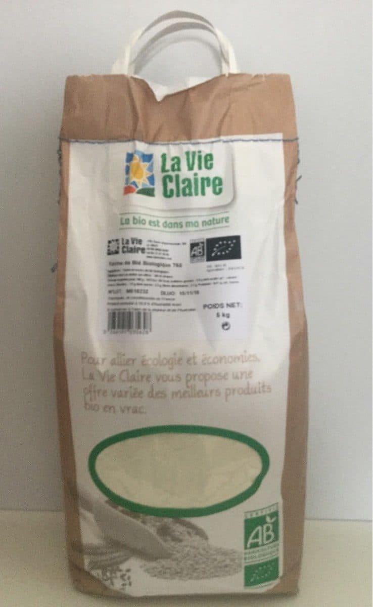 La Vie Claire Farine de blé biologique T65 packshot