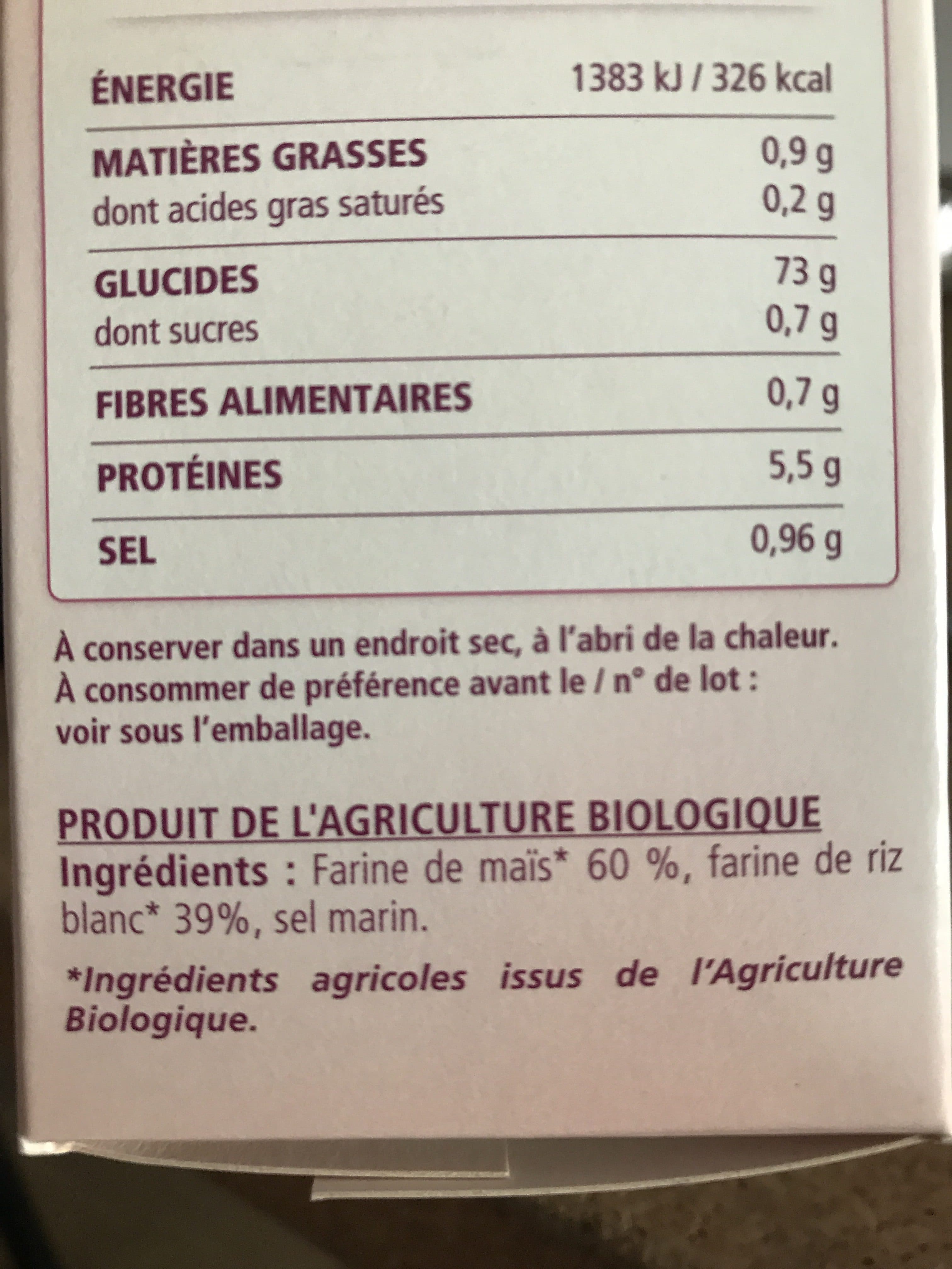 La Vie Claire Toasts au mais et zu riz packshot