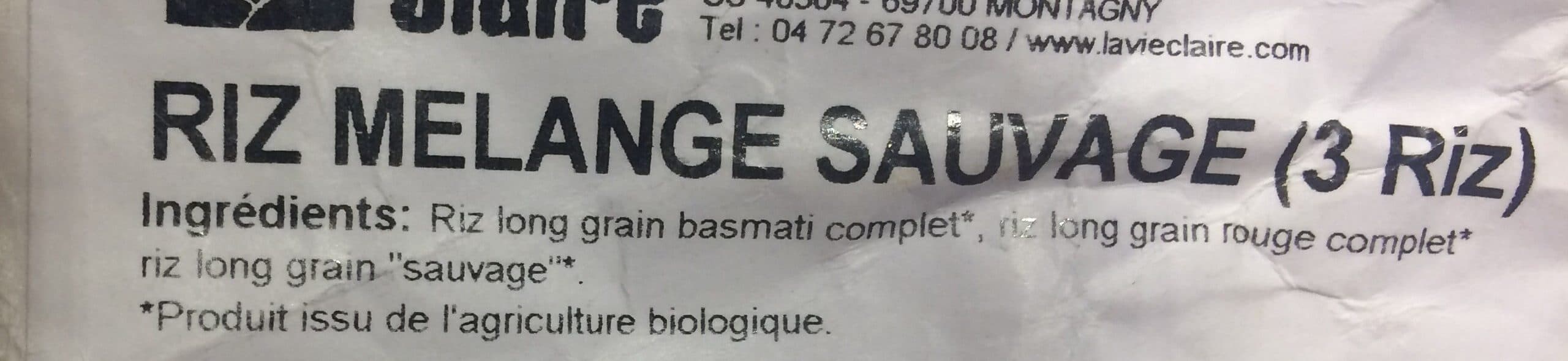 La Vie Claire RIZ MELANGE SAUVAGE packshot