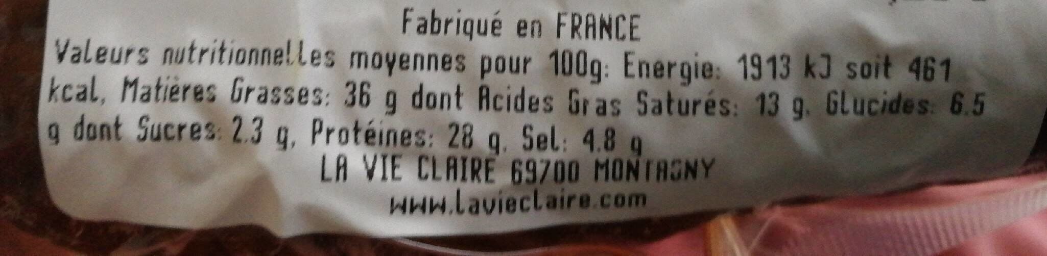 La Vie Claire Chorizo packshot