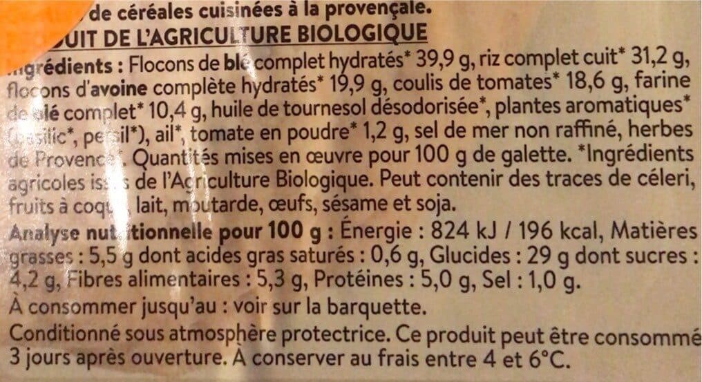 La Vie Claire 2 galettes de cereales packshot