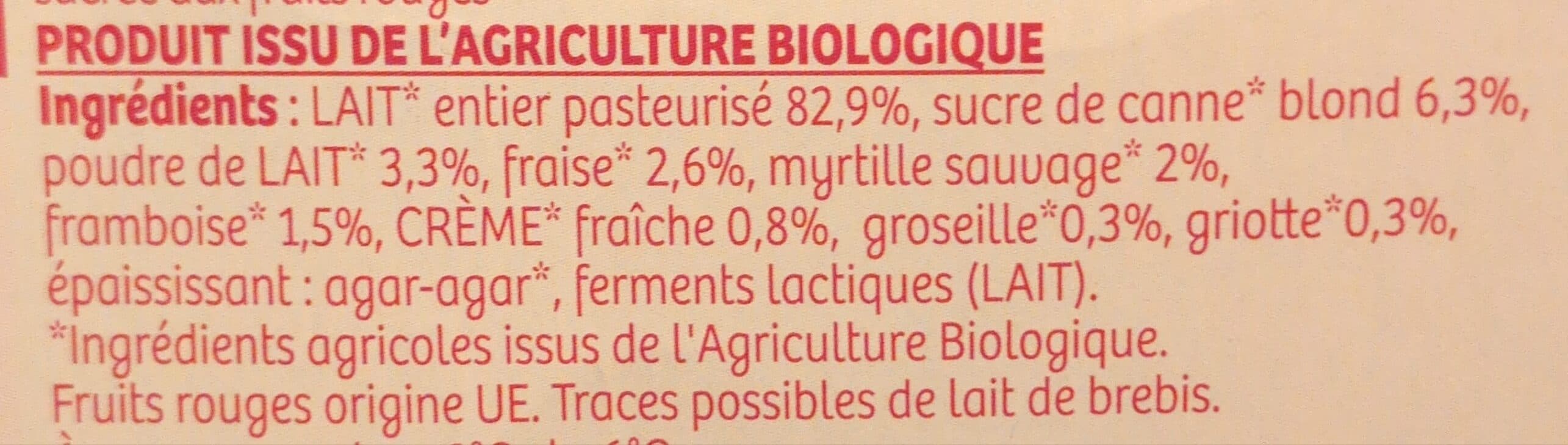 La Vie Claire Yaourt brassé sur lit de fruits rouges packshot