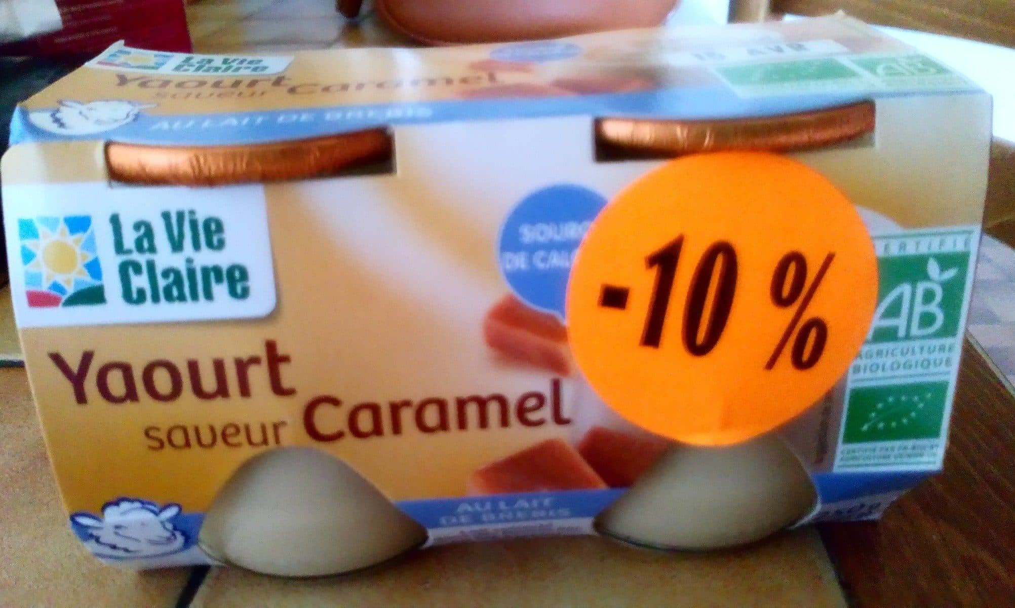 La Vie Claire Yaourt saveur caramel packshot