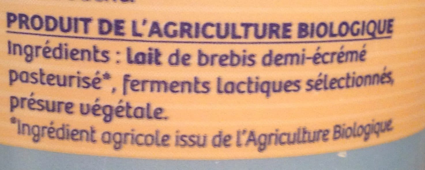 La Vie Claire Fromage Blanc au Lait de Brebis packshot